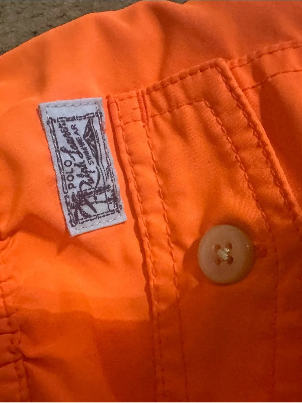Polo by Ralph Lauren Bright Orange Kids Swim Trunks